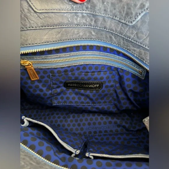 Rebecca Minkoff Blue Leather Satchel - Picture 5 of 7